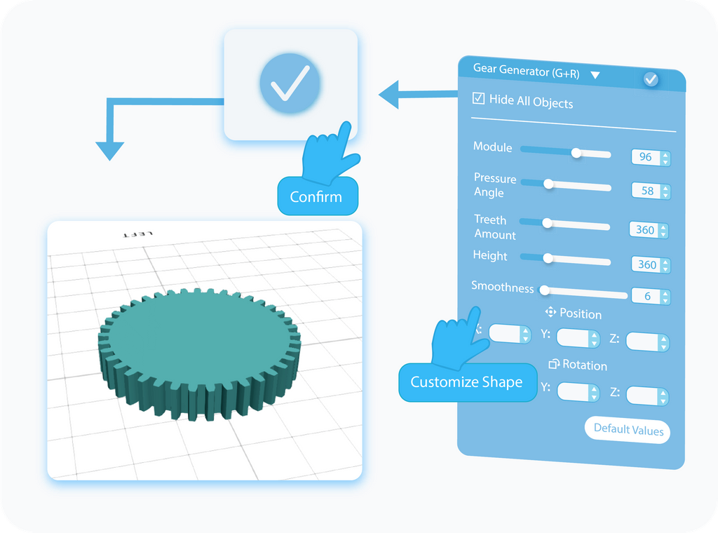 Customizing and adding Gear to the grid